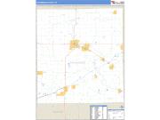 Shiawassee County, MI <br /> Wall Map <br /> Zip Code <br /> Basic Style 2025 Map