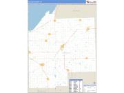 Tuscola County, MI <br /> Wall Map <br /> Zip Code <br /> Basic Style 2025 Map