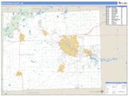 Washtenaw County, MI <br /> Wall Map <br /> Zip Code <br /> Basic Style 2025 Map