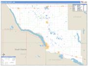 Big Stone County, MN <br /> Wall Map <br /> Zip Code <br /> Basic Style 2025 Map