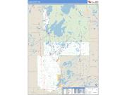 Cass County, MN <br /> Wall Map <br /> Zip Code <br /> Basic Style 2025 Map