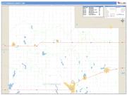 Cottonwood County, MN <br /> Wall Map <br /> Zip Code <br /> Basic Style 2025 Map