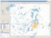 Douglas County, MN <br /> Wall Map <br /> Zip Code <br /> Basic Style 2025 Map