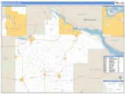 Goodhue County, MN <br /> Wall Map <br /> Zip Code <br /> Basic Style 2025 Map