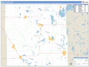 Grant County, MN <br /> Wall Map <br /> Zip Code <br /> Basic Style 2025 Map