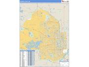 Hennepin County, MN <br /> Wall Map <br /> Zip Code <br /> Basic Style 2025 Map