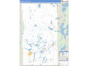 Hubbard County, MN <br /> Wall Map <br /> Zip Code <br /> Basic Style 2025 Map