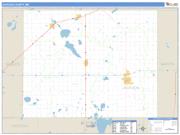 Jackson County, MN <br /> Wall Map <br /> Zip Code <br /> Basic Style 2025 Map