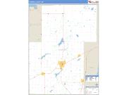 Kanabec County, MN <br /> Wall Map <br /> Zip Code <br /> Basic Style 2025 Map