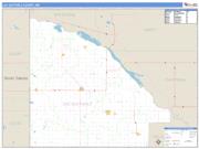 Lac qui Parle County, MN <br /> Wall Map <br /> Zip Code <br /> Basic Style 2025 Map
