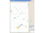 Lincoln County, MN <br /> Wall Map <br /> Zip Code <br /> Basic Style 2025 Map