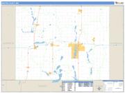 Martin County, MN <br /> Wall Map <br /> Zip Code <br /> Basic Style 2025 Map