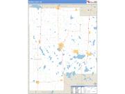 Meeker County, MN <br /> Wall Map <br /> Zip Code <br /> Basic Style 2025 Map