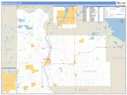 Morrison County, MN <br /> Wall Map <br /> Zip Code <br /> Basic Style 2025 Map