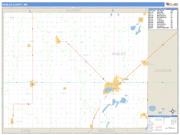 Nobles County, MN <br /> Wall Map <br /> Zip Code <br /> Basic Style 2025 Map