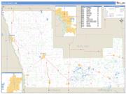 Polk County, MN <br /> Wall Map <br /> Zip Code <br /> Basic Style 2025 Map
