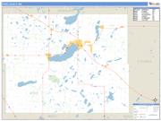 Pope County, MN <br /> Wall Map <br /> Zip Code <br /> Basic Style 2025 Map