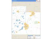 Rice County, MN <br /> Wall Map <br /> Zip Code <br /> Basic Style 2025 Map