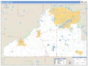 Scott County, MN <br /> Wall Map <br /> Zip Code <br /> Basic Style 2025 Map