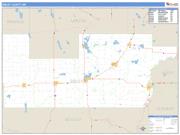 Sibley County, MN <br /> Wall Map <br /> Zip Code <br /> Basic Style 2025 Map