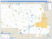 Stearns County, MN <br /> Wall Map <br /> Zip Code <br /> Basic Style 2025 Map