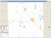 Stevens County, MN <br /> Wall Map <br /> Zip Code <br /> Basic Style 2025 Map
