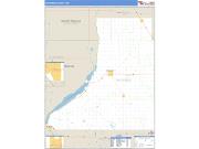 Traverse County, MN <br /> Wall Map <br /> Zip Code <br /> Basic Style 2025 Map