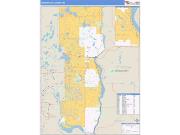 Washington County, MN <br /> Wall Map <br /> Zip Code <br /> Basic Style 2025 Map