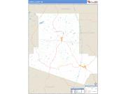 Carroll County, MS <br /> Wall Map <br /> Zip Code <br /> Basic Style 2025 Map