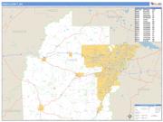 Hinds County, MS <br /> Wall Map <br /> Zip Code <br /> Basic Style 2025 Map