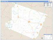 Holmes County, MS <br /> Wall Map <br /> Zip Code <br /> Basic Style 2025 Map