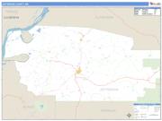 Jefferson County, MS <br /> Wall Map <br /> Zip Code <br /> Basic Style 2025 Map