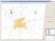 Lauderdale County, MS <br /> Wall Map <br /> Zip Code <br /> Basic Style 2025 Map