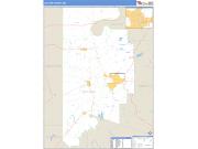 Leflore County, MS <br /> Wall Map <br /> Zip Code <br /> Basic Style 2025 Map