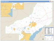 Madison County, MS <br /> Wall Map <br /> Zip Code <br /> Basic Style 2025 Map