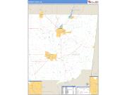 Monroe County, MS <br /> Wall Map <br /> Zip Code <br /> Basic Style 2025 Map