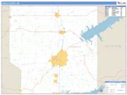 Panola County, MS <br /> Wall Map <br /> Zip Code <br /> Basic Style 2025 Map