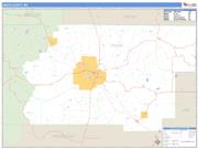 Union County, MS <br /> Wall Map <br /> Zip Code <br /> Basic Style 2025 Map