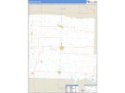 Bates County, MO <br /> Wall Map <br /> Zip Code <br /> Basic Style 2025 Map