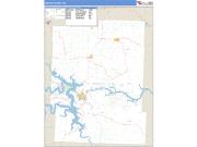 Benton County, MO <br /> Wall Map <br /> Zip Code <br /> Basic Style 2025 Map