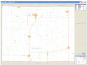 Caldwell County, MO <br /> Wall Map <br /> Zip Code <br /> Basic Style 2025 Map