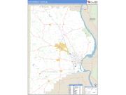 Cape Girardeau County, MO <br /> Wall Map <br /> Zip Code <br /> Basic Style 2025 Map