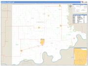 Carroll County, MO <br /> Wall Map <br /> Zip Code <br /> Basic Style 2025 Map
