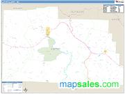 Carter County, MO <br /> Wall Map <br /> Zip Code <br /> Basic Style 2025 Map