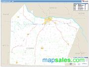 Cooper County, MO <br /> Wall Map <br /> Zip Code <br /> Basic Style 2025 Map