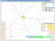 Dent County, MO <br /> Wall Map <br /> Zip Code <br /> Basic Style 2025 Map