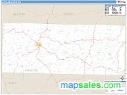 Douglas County, MO <br /> Wall Map <br /> Zip Code <br /> Basic Style 2025 Map