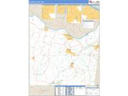 Franklin County, MO <br /> Wall Map <br /> Zip Code <br /> Basic Style 2025 Map