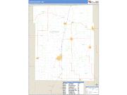 Harrison County, MO <br /> Wall Map <br /> Zip Code <br /> Basic Style 2025 Map