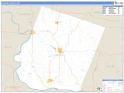 Howard County, MO <br /> Wall Map <br /> Zip Code <br /> Basic Style 2025 Map